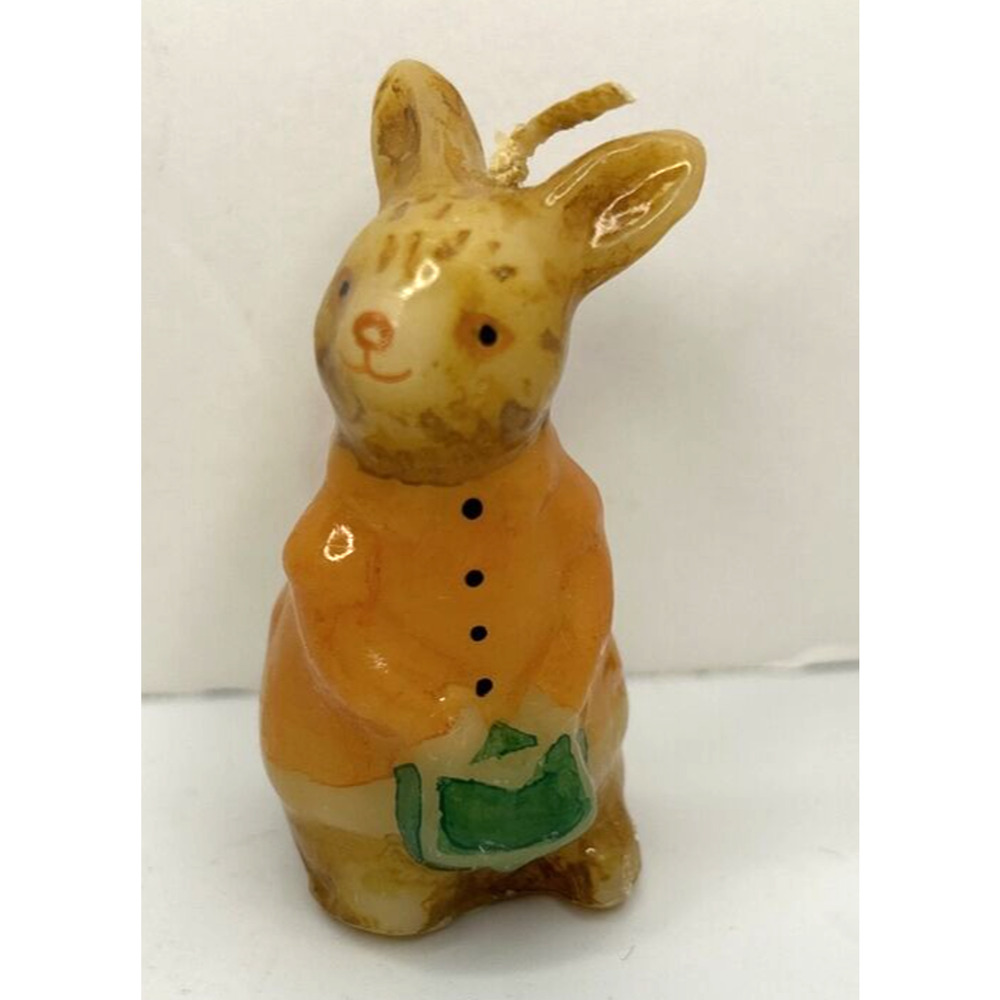 Vintage Easter Bunny Decorative Candle 2.25" SKU H393